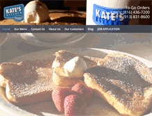 Tablet Screenshot of kateskitchenkc.com